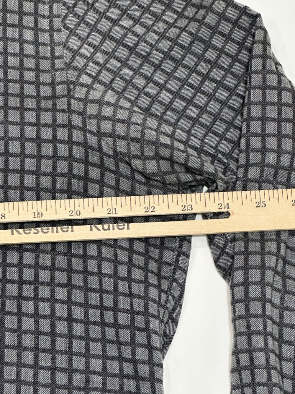 UNTUCKit Mens Large Gray Check Button Up Shirt Long Sleeve 100% Cotton Casual - Picture 8 of 16